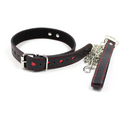 BDSM Heart Collar with Chain Leash (One Set)