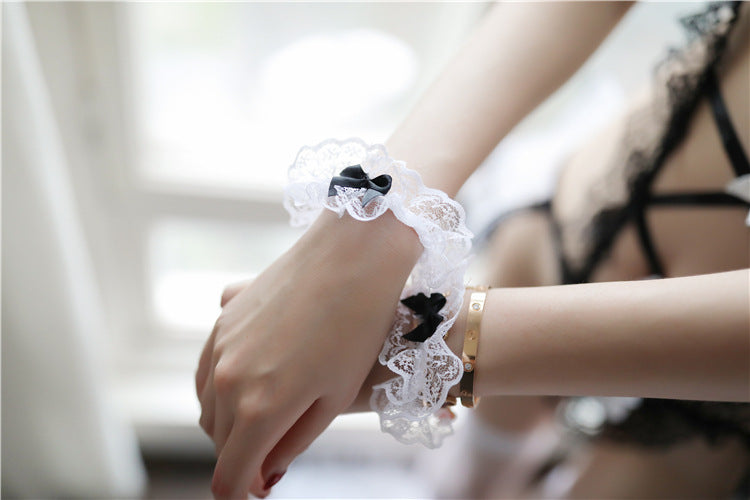 Lace Lingerie Sexy Maid Costume Role Play Set