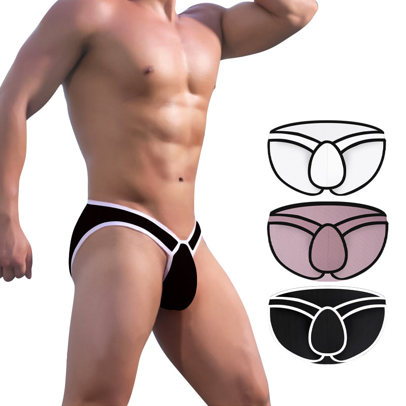 Men's Sexy Cotton Jockstrap Thong Underwear for Men