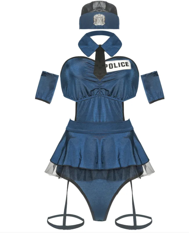 Police Role Play Costume for BDSM