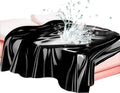 Waterproof Adult Fun Sheet - Black PVC Bed Protector (USA only)
