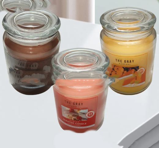 Scented Glass Candle | free ship to Canada