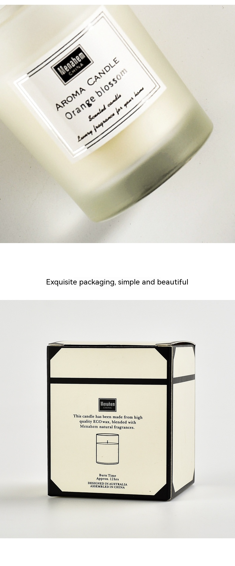 Indoor Aromatherapy Long-lasting Handmade Candle