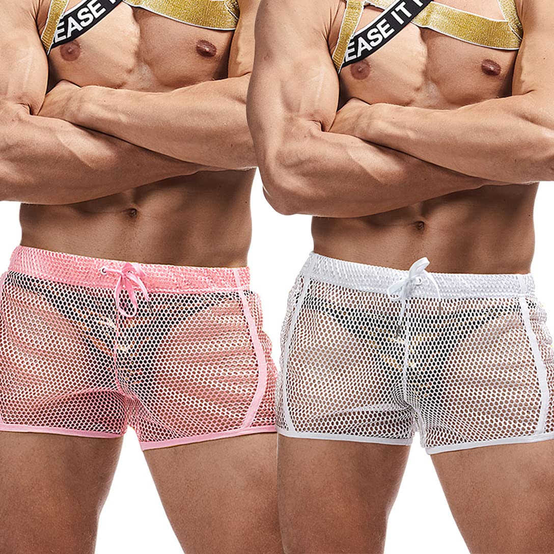 FIRABEL Men's Mesh Sexy Boxers (USA ONLY)