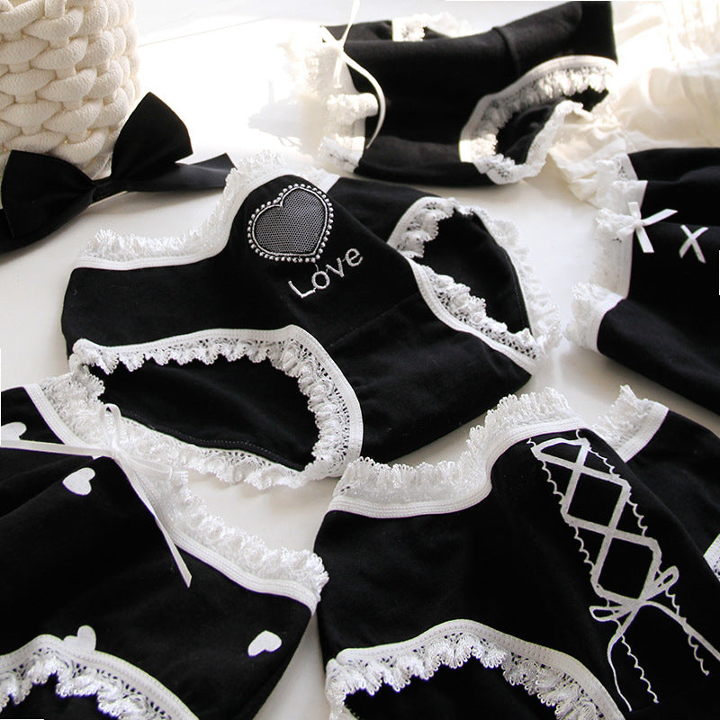 Printed Bow Women's Cotton Underwear