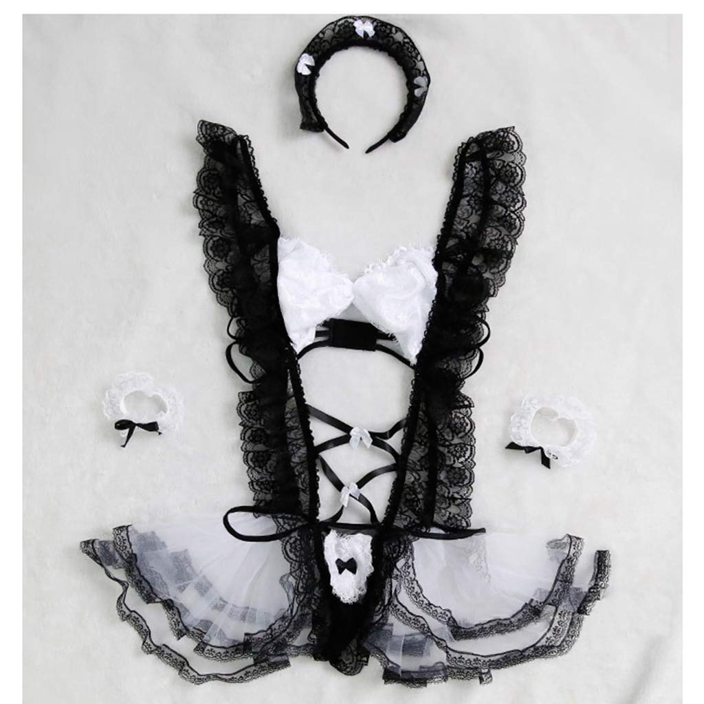 Lace Lingerie Sexy Maid Costume Role Play Set